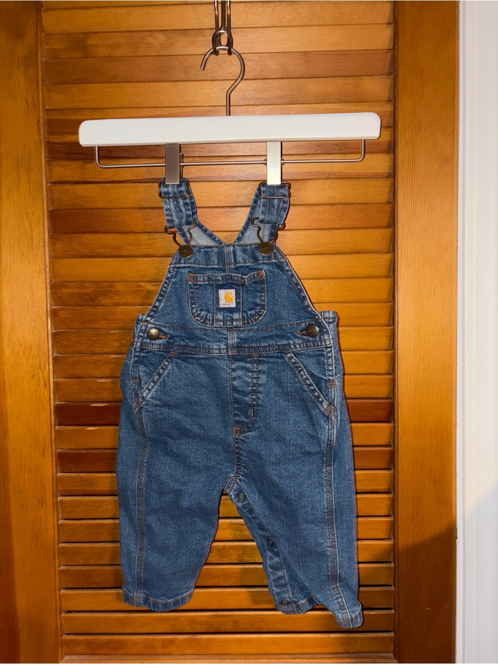 Carhartt Dark Blue Denim Kids Overalls